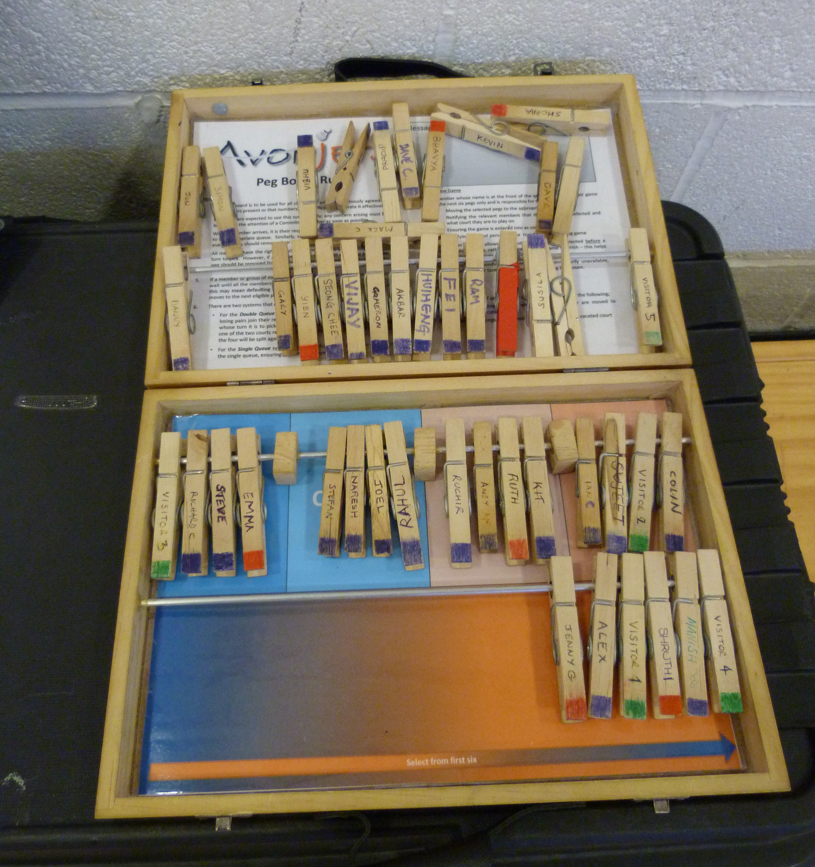Peg board